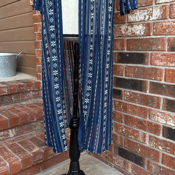 Women's Lightweight Full Length Duster Kimono - check listing for measurements - Picture 3 of 6